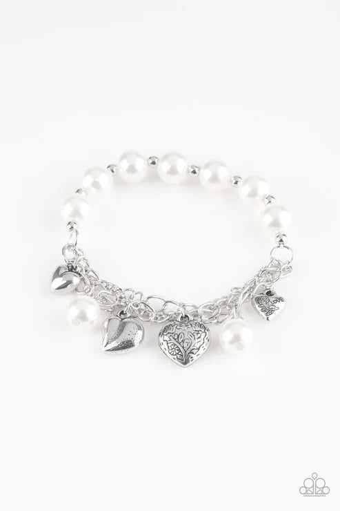 Paparazzi ♥ More Amour - White ♥ Bracelet