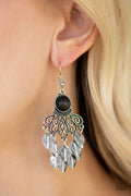 Paparazzi ♥ A Bit On The Wildside - Black ♥ Earrings