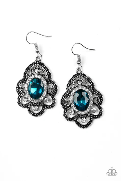 Paparazzi ♥ Reign Supreme - Blue ♥ Earrings