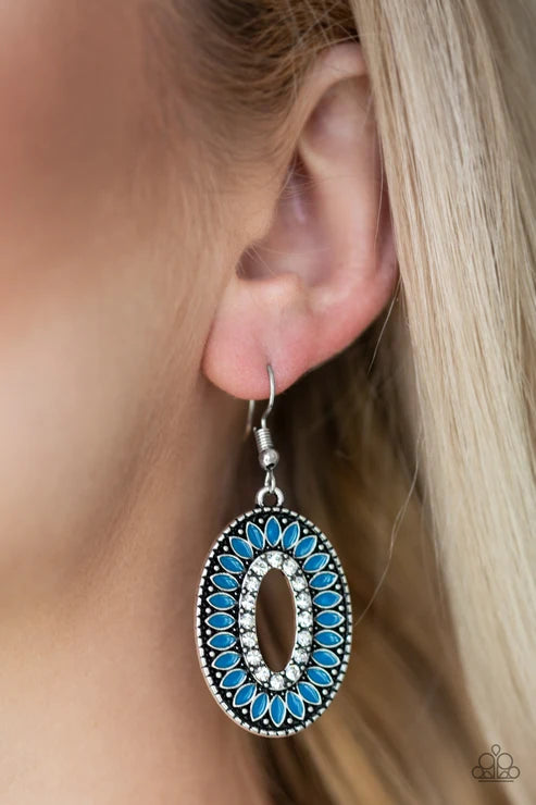 Paparazzi ♥ Fishing For Fabulous - Blue ♥ Earrings