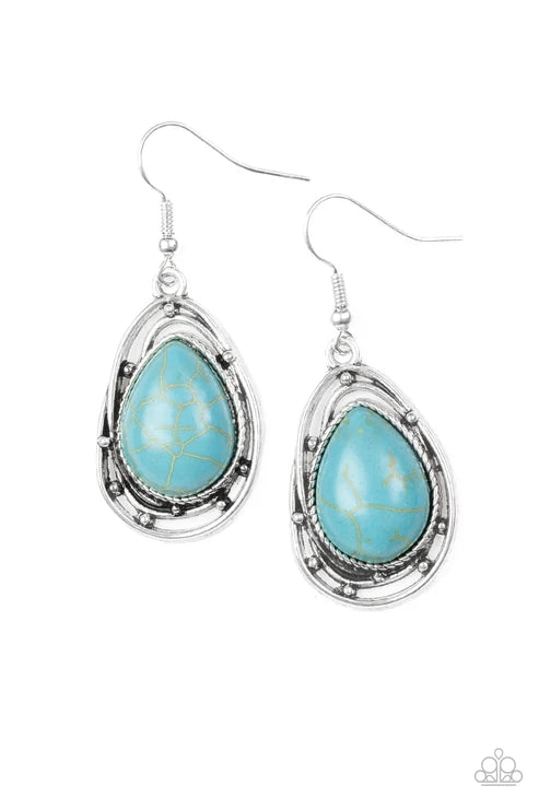 Paparazzi ♥ Abstract Anthropology - Blue ♥ Earrings