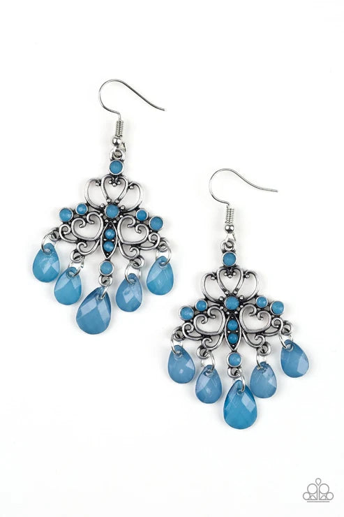 Paparazzi ♥ Dip It GLOW - Blue ♥ Earrings