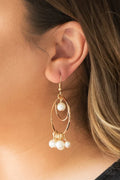 Paparazzi ♥ New York Attraction - Gold ♥ Earrings