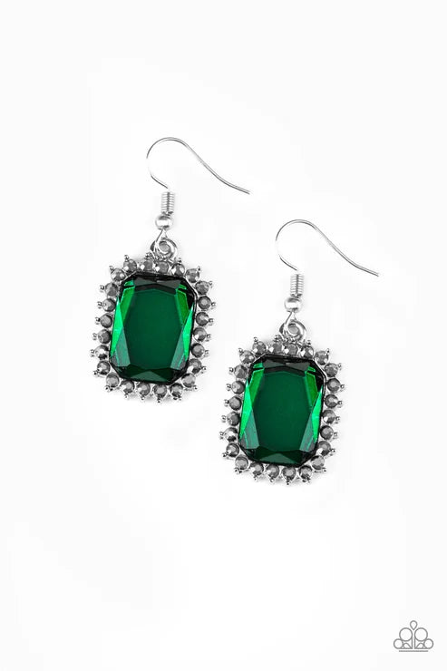 Paparazzi ♥ Downtown Dapper - Green ♥ Earrings