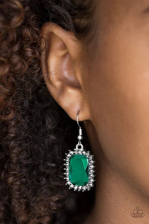 Paparazzi ♥ Downtown Dapper - Green ♥ Earrings