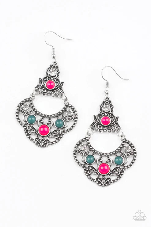 Paparazzi ♥ Garden State Glow - Multi ♥ Earrings