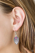 Paparazzi ♥ Distance PASTURE - Pink ♥ Earrings