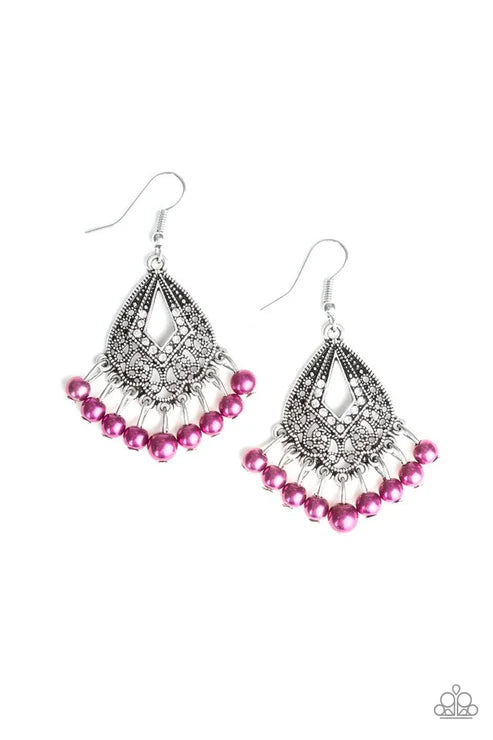 Paparazzi ♥ Gracefully Gatsby - Purple ♥ Earrings