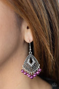 Paparazzi ♥ Gracefully Gatsby - Purple ♥ Earrings