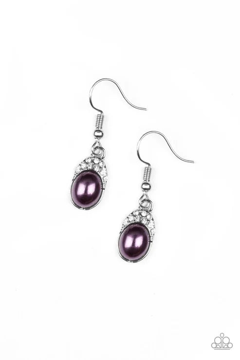 Paparazzi ♥ How Fancy - Purple ♥ Earrings