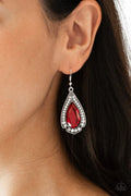 Paparazzi ♥ Superstar Stardom - Red ♥ Earrings