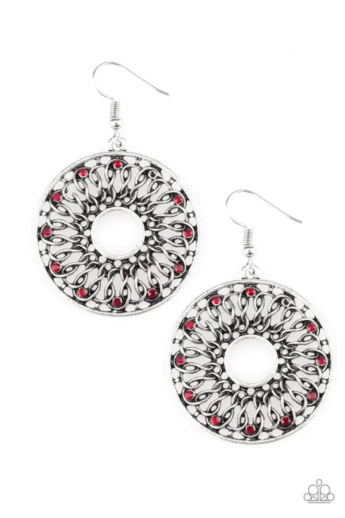 Paparazzi ♥ Malibu Musical - Red ♥ Earrings