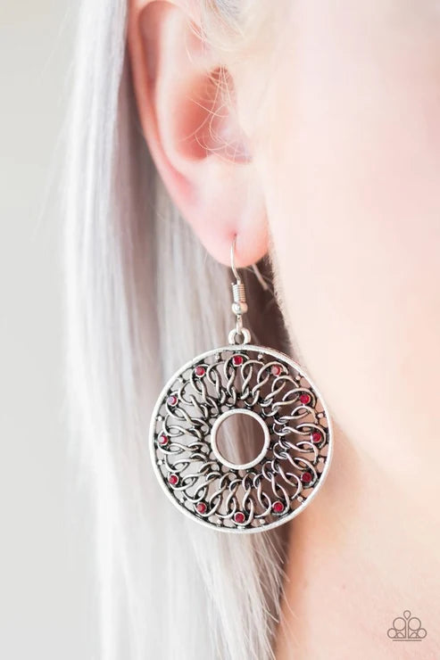 Paparazzi ♥ Malibu Musical - Red ♥ Earrings