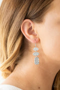 Paparazzi ♥ Nine to HIVE - Silver ♥ Earrings
