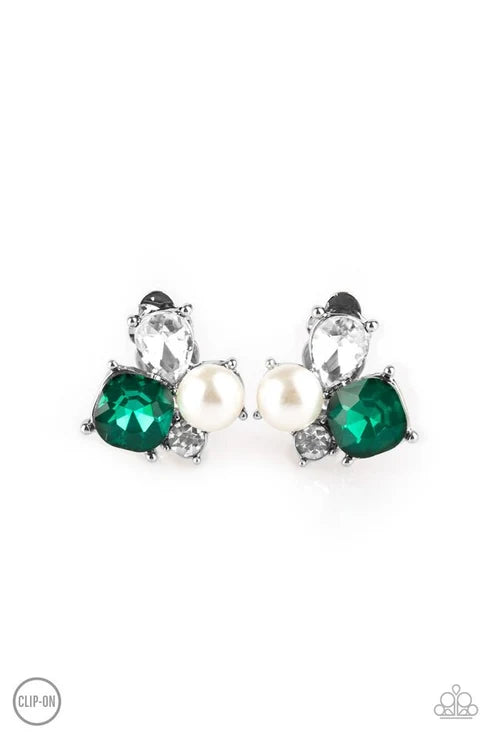 Paparazzi ♥ Highly High-Class - Green ♥ Clip-On