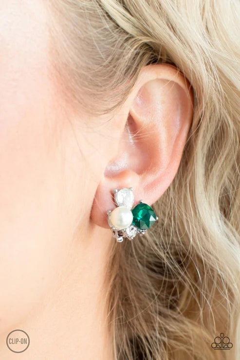 Paparazzi ♥ Highly High-Class - Green ♥ Clip-On