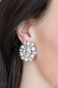 Paparazzi ♥ Serious Star Power - White ♥ Clip-On