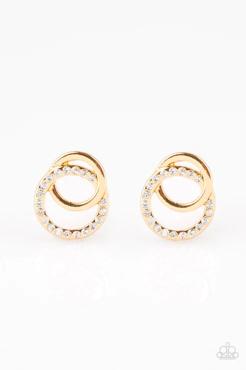Paparazzi ♥ In Great Measure - Gold ♥ Post Earrings