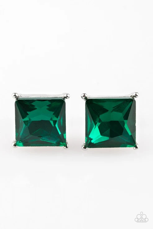 Paparazzi ♥ The Big Bang - Green ♥ Post Earrings