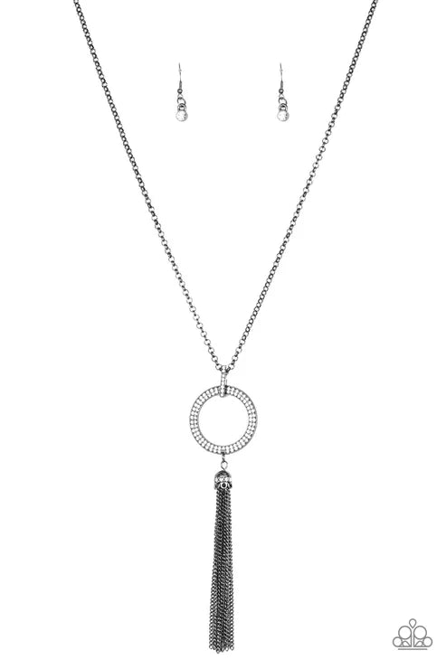 Paparazzi ♥ Straight To The Top - Black ♥ Necklace