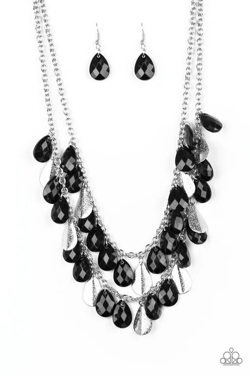 Paparazzi ♥ Life of the FIESTA - Black ♥ Necklace