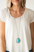 Paparazzi ♥ Full Frontier - Blue ♥ Necklace