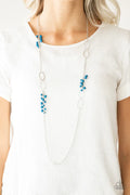 Paparazzi ♥ Flirty Foxtrot - Blue ♥ Necklace