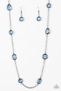 Paparazzi ♥ Glassy Glamorous - Blue ♥ Necklace