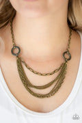Paparazzi ♥ CHAINS of Command - Brass ♥ Necklace