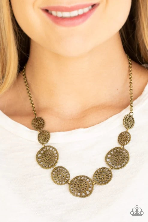 Paparazzi ♥ Your Own Free WHEEL - Brass ♥ Necklace