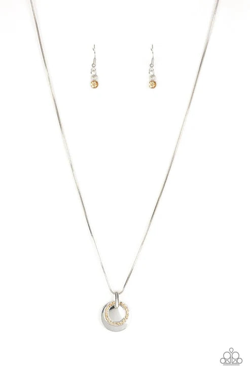 Paparazzi ♥ Front and CENTERED - Brown ♥ Necklace