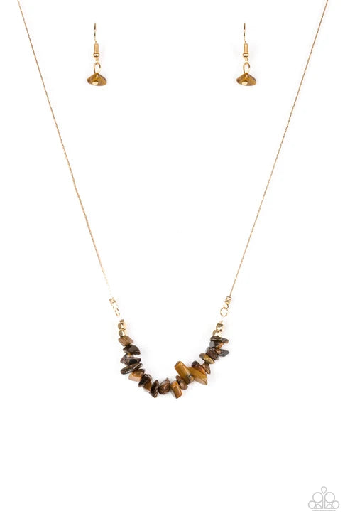 Paparazzi ♥ Back To Nature - Brown ♥ Necklace
