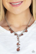 Paparazzi ♥ Crystal Couture - Brown ♥ Necklace