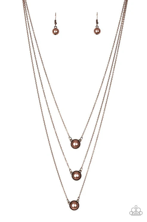 Paparazzi ♥ A Love For Luster - Copper ♥ Necklace