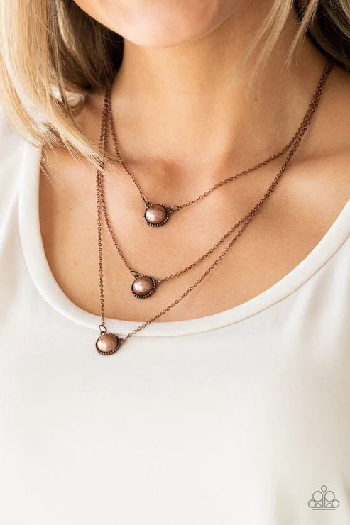 Paparazzi ♥ A Love For Luster - Copper ♥ Necklace