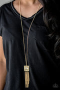 Paparazzi ♥ Shimmer Sensei - Gold ♥ Necklace