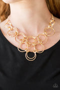 Paparazzi ♥ Ringing Off The Hook - Gold ♥ Necklace
