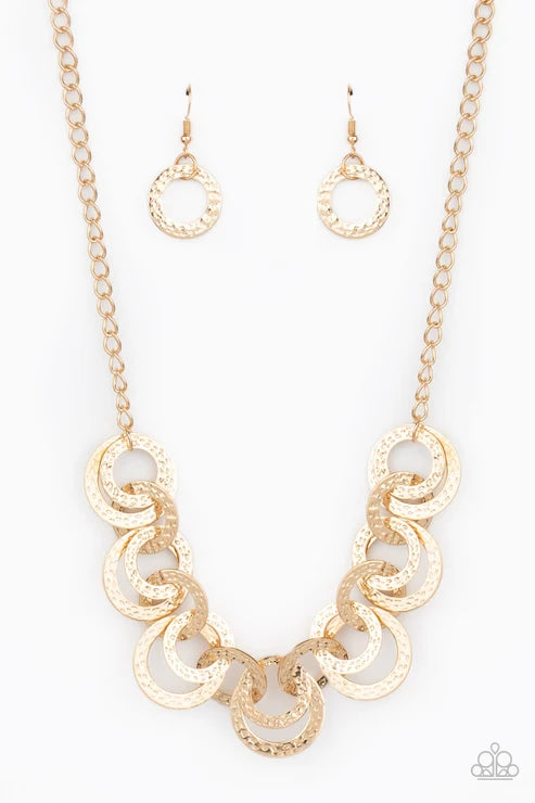 Paparazzi ♥ Treasure Tease - Gold ♥ Necklace