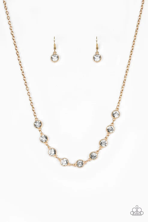 Paparazzi ♥ Starlit Socials - Gold ♥ Necklace