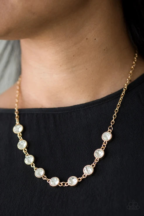 Paparazzi ♥ Starlit Socials - Gold ♥ Necklace