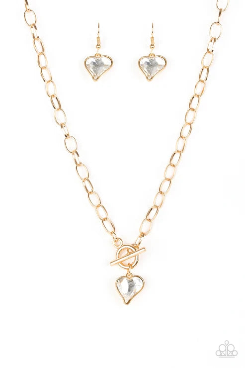 Paparazzi ♥ Princeton Princess - Gold ♥ Necklace