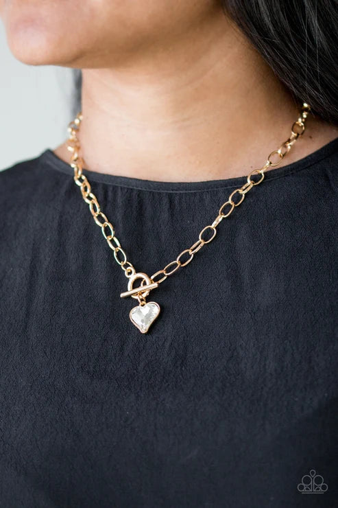 Paparazzi ♥ Princeton Princess - Gold ♥ Necklace