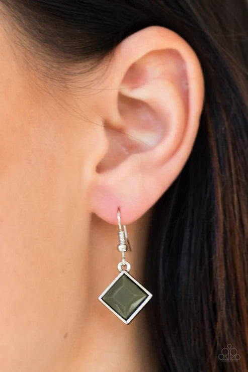 Paparazzi ♥ Feeling Inde-PENDANT - Green ♥ Necklace