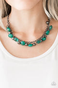 Paparazzi ♥ Runway Rebel - Green ♥ Necklace