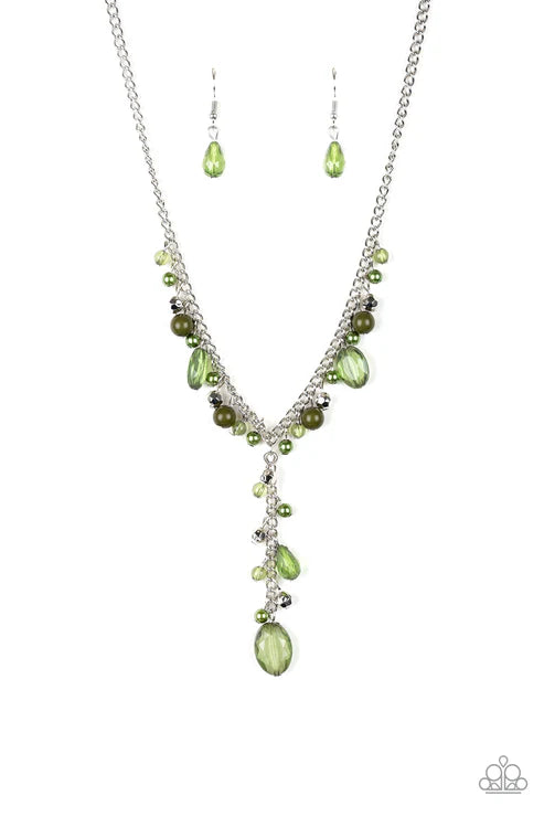 Paparazzi ♥ Crystal Couture - Green ♥ Necklace