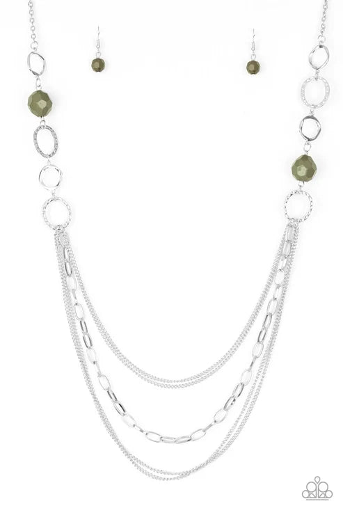 Paparazzi ♥ Margarita Masquerades - Green ♥ Necklace