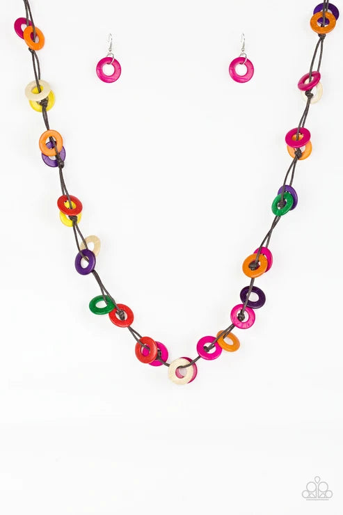 Paparazzi ♥ Waikiki Winds - Multi ♥ Necklace
