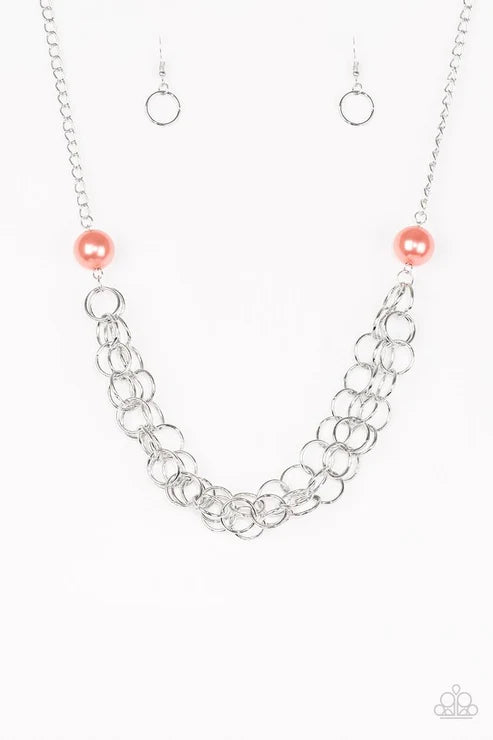 Paparazzi ♥ Daring Diva - Orange ♥ Necklace