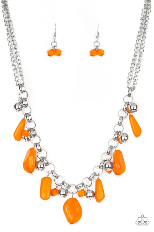 Paparazzi ♥ Grand Canyon Grotto - Orange ♥ Necklace