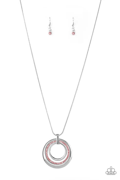Paparazzi ♥ Gather Around Gorgeous - Pink ♥ Necklace